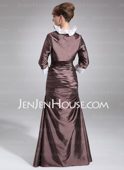 A-Line/Princess Sweetheart Floor-Length Taffeta Mother of the Bride Dress With Ruffle Lace Beading (008006516)
