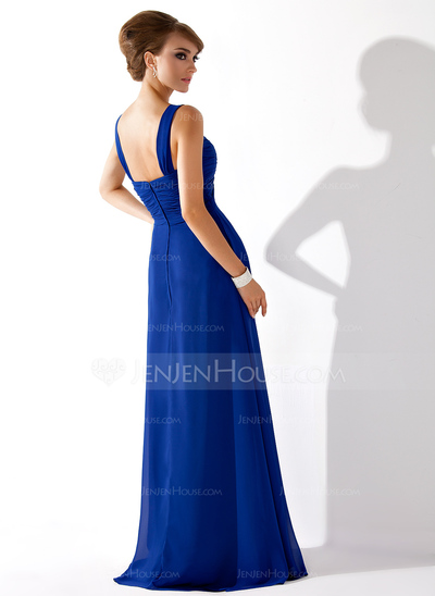 Empire Sweetheart Floor-Length Chiffon Prom Dress With Ruffle (018004998)