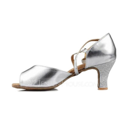 Leatherette Heels Sandals Latin Ballroom Dance Shoes (053007246)