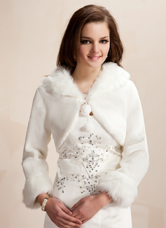 Jackets/Wraps Wedding Wool Wraps With Long Sleeve (013020419)