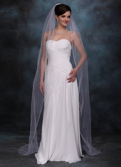 Chapel Veils Tulle One-tier Finished Edge Wedding Veils With Classic (006020357)