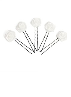 Amazing Alloy/Satin Women's Wedding Hairpins (042024895)