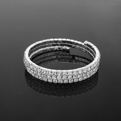 Ladies' Crystal Tennis Bracelet In Silver Alloy  (095017942)