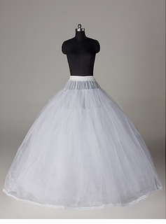 Nylon Ball Gown Full Gown 6 Tier Floor-length Slip Style/ Wedding Petticoats (037023569)