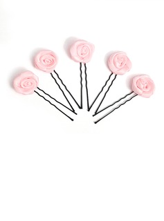 Amazing Alloy/Satin Women's Wedding Hairpins (042024894)