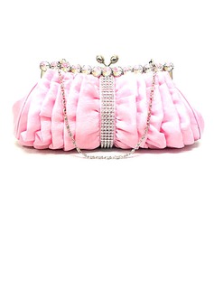 Poliestere elegante con cristallo Sera borsa / frizioni (012025182)