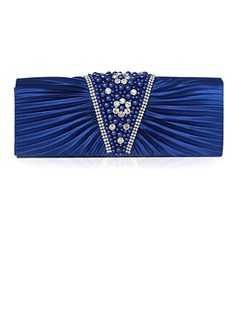 Satin jäljitelmä Pearl Kytkin / Evening Bag (More Colors) (012011039)