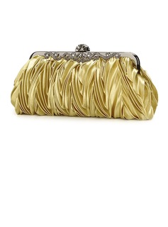 Gold Gorgeous Silk Evening Clutches More Colors Available (005005399)