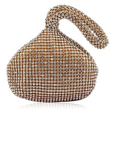 Raso splendido con Peach Shape sera strass borsa / frizioni (altri colori) (012025181)