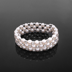 Strass Squisito signore 'filo / tennis bracciale in perle  (095017943)