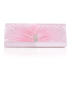 Elegant Silk with Crystal Evening Handbag/Clutches(More Colors) (012024675)