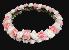 Colorful Lovely Paper Flower Wedding Flower Girl Wreath/ Headpiece  (042025212)