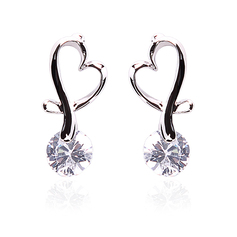 Drop Earrings Party Alloy Rhinestone Earrings With Silver (097020226)