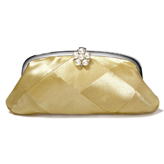 oro satinato con perla sera imitazione borse (012005428)
