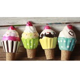 Rolhas de garrafa de vinho de Muffin (conjunto de 4) (052024927)