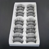 Long, Curved Fashion Lashes With Added Volume - 10 Pairs Per Box(046004565)