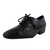 Real Leather Flats Latin Modern Dance Shoes (053012953)