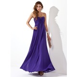 Empire Sweetheart Floor-Length Chiffon Evening Dress With Ruffle Beading (017020658)