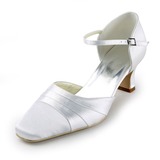 Raso Tacco spesso Stiletto Scarpe da sposa (047011843)