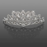 Dazzling Alloy With Rhinestone Diamond-embedded Design Bridal Tiara (042016698)