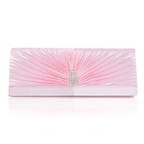 Elegant Silk with Crystal Evening Handbag/Clutches(More Colors) (012024675)