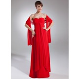 Empire Sweetheart Floor-Length Chiffon Bridesmaid Dress With Ruffle (007000994)