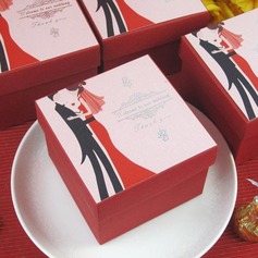 klassieke vierkante gunste doos (set van 12) (050005922)