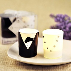 Bride and Groom Candles Favor Set (Pair)(096017634)