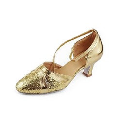Sparkling Glitter Heels Sandals Modern Ballroom Dance Shoes (053013200)