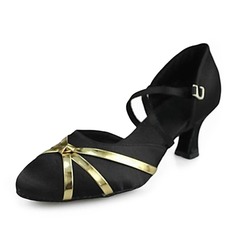 Satin Heels Sandals Modern Ballroom Dance Shoes (053013201)