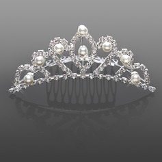 Gorgeous Rhinestones With Imitation Pearl Wedding Flower Girl Tiara/ Headpiece (042015968)