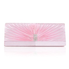 Elegant Silk with Crystal Evening Handbag/Clutches(More Colors) (012024675)