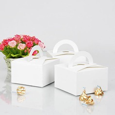 White Cake Box With Handle (Set of 12) (050024063)