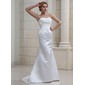 Mermaid Sweetheart Sweep Train Satin Wedding Dress With Ruffle Beadwork (002011680) Mermaid Sweetheart Sweep Train Satin Wedding Dress With Ruffle Beadwork (002011680)