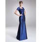 Sheath Sweetheart Floor-Length Taffeta Lace Mother of the Bride Dress With Ruffle Beading (008005642)