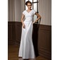 Sheath V-neck Floor-Length Taffeta Bridesmaid Dress With Ruffle (007001489) Sheath V-neck Floor-Length Taffeta Bridesmaid Dress With Ruffle (007001489)