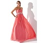 Empire Sweetheart Floor-Length Chiffon Prom Dress With Ruffle Beading (018005353)