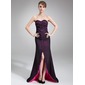 Sheath Sweetheart Asymmetrical Chiffon Evening Dress With Beading (017016836)