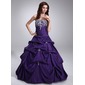Ball-Gown Strapless Floor-Length Taffeta Quinceanera Dress With Ruffle Lace Beading (021020747) Ball-Gown Strapless Floor-Length Taffeta Quinceanera Dress With Ruffle Lace Beading (021020747)