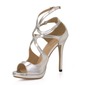 Patent Leather Stiletto Heel Sandals (087017926)