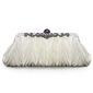 Beige Gorgeous Silk Evening Clutches  (012005434)