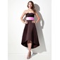 Empire Sweetheart Asymmetrical Satin Bridesmaid Dress With Ruffle Sash (007001900) Empire Sweetheart Asymmetrical Satin Bridesmaid Dress With Ruffle Sash (007001900)