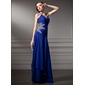 A-Line/Princess Halter Floor-Length Chiffon Prom Dress With Ruffle Beading (018005003) A-Line/Princess Halter Floor-Length Chiffon Prom Dress With Ruffle Beading (018005003)