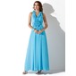 A-Line/Princess V-neck Floor-Length Chiffon Prom Dress With Ruffle Beading Appliques Flower(s) Sequins (018004831)