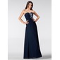Sheath Sweetheart Floor-Length Chiffon Prom Dress With Ruffle Beading (018005211)