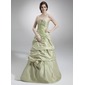 A-Line/Princess Sweetheart Floor-Length Taffeta Quinceanera Dress With Ruffle Lace Beading (021020767) A-Line/Princess Sweetheart Floor-Length Taffeta Quinceanera Dress With Ruffle Lace Beading (021020767)