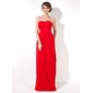 A-Line/Princess Sweetheart Floor-Length Chiffon Prom Dress With Ruffle (018004821)