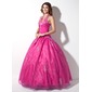 Ball-Gown Halter Floor-Length Organza Quinceanera Dress With Ruffle Lace Beading (021003137) Ball-Gown Halter Floor-Length Organza Quinceanera Dress With Ruffle Lace Beading (021003137)