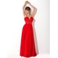 A-Line/Princess Sweetheart Floor-Length Chiffon Evening Dress With Beading Flower(s) (017020922)