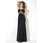 A-Line/Princess Sweetheart Floor-Length Chiffon Evening Dress With Ruffle Beading (017017409)